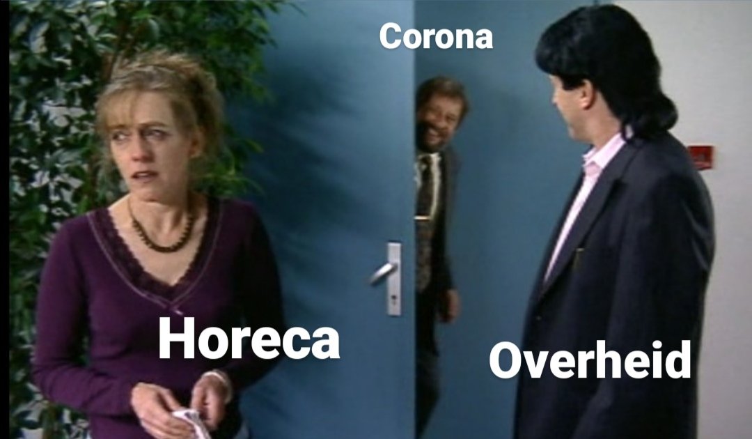 protpod's tweet photo. #Corona komt al even ongelegen als Michel bij een huilende vrouw op de gang. Luister naar onze laatste aflevering voor een leuke anekdotes over de diamantjes van Tania op #SoundCloud: https://t.co/n6UiWbDSTt 
#horeca #overheid @VRT @woestijnvis https://t.co/ycRsoXMibA