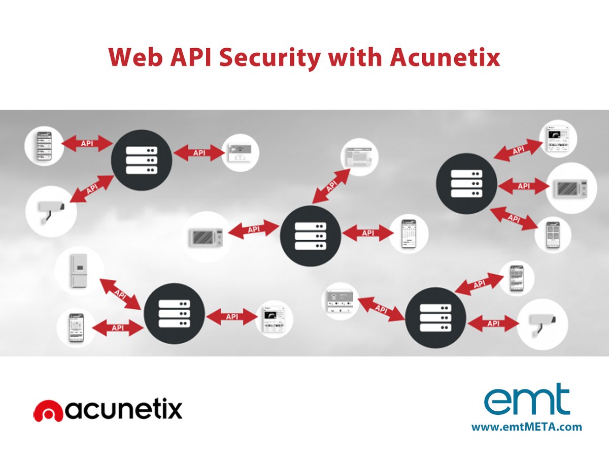 EMTMEA's tweet image. Web API Security with Acunetix.
To learn more, click here emtmeta.com/web-api-securi…
#emtDistribution #Acunetix #WebVulnerabilityScanner #WebSecurity #NetworkScanner #WebApplicationSecurity #CyberSecurity
@acunetix @EMTMEA