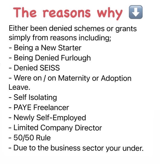 3 m people have been excluded from gov’t support thru no fault of their own. Many have sadly taken their own lives, had to sell their homes, and close their businesses. The gov’t needs to wake up &amp; realise what they’re doing to us not only financially but mentally too #ExcludedUK
