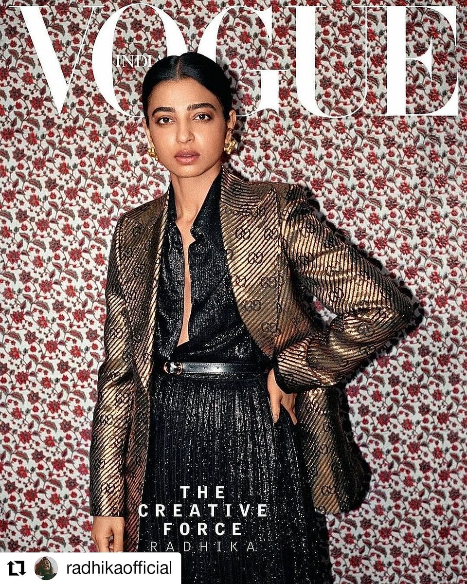 Radhika_MyLife's tweet photo. We're so happy and proud of her💕 @radhika_apte 
#RadhikaApte #vogue https://t.co/LZWuCmVqKQ