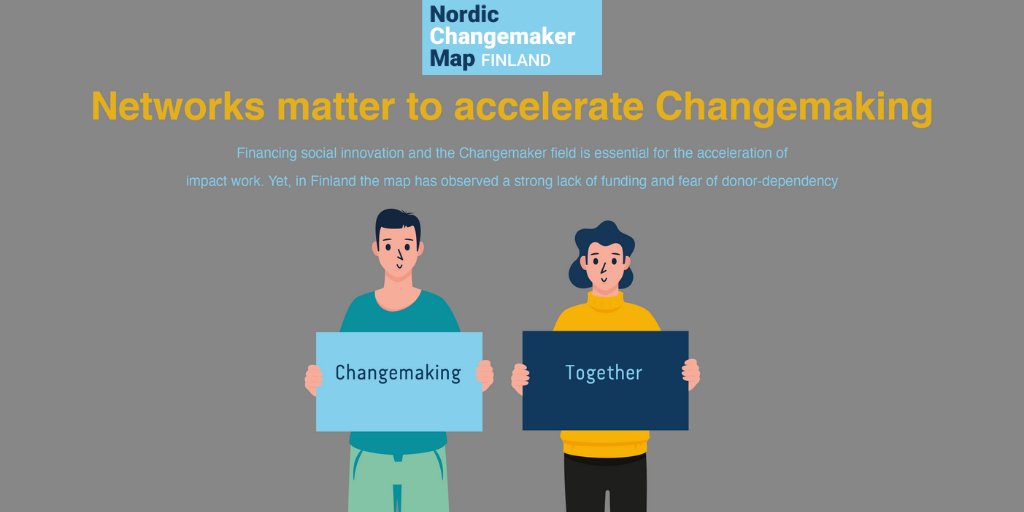 AshokaNordic's tweet image. 🗺️Check out the trends and deeper insights of the #FinnishChangemakers map: lnkd.in/dje7b3B and dive into the results, trends, and recommendations by accessing the Final Report ➡️ lnkd.in/dFgqHNM

@SitraFund #SitraLab #Changemakers
