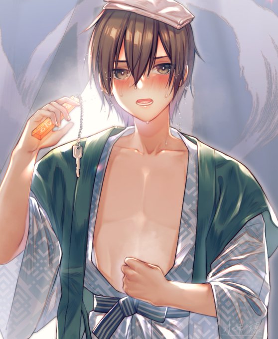 あの…僕ちょっと考え事してたらのぼせちゃって…
だから先に部屋に戻っててください… 