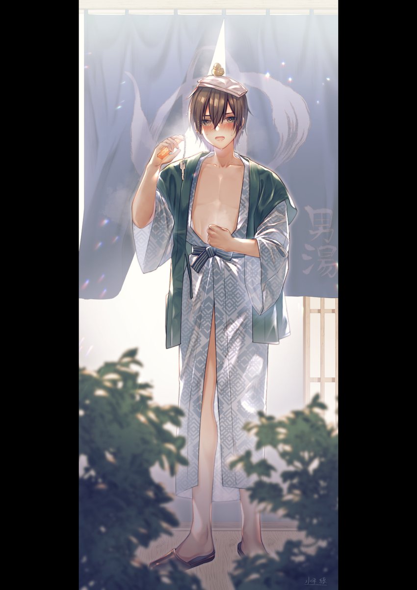 あの…僕ちょっと考え事してたらのぼせちゃって…
だから先に部屋に戻っててください… 