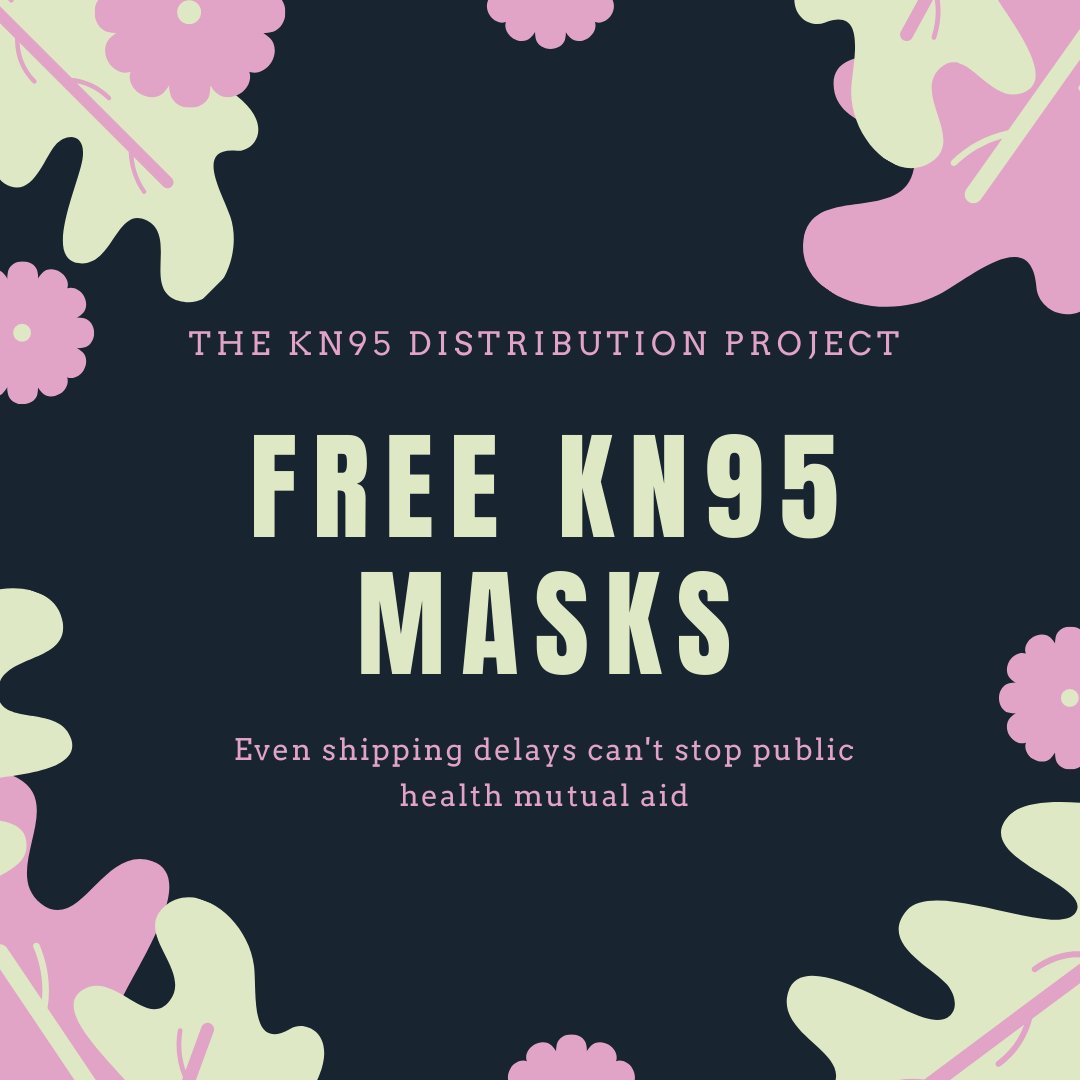 Kn95Project's tweet image. UPDATE: Our distributor has been experiencing severe air and ground shipping delays but our first shipment is due to arrive next week! We are still taking online reservations for masks. To reserve your masks fill out our online form: forms.gle/FvoeveABYYxXux…