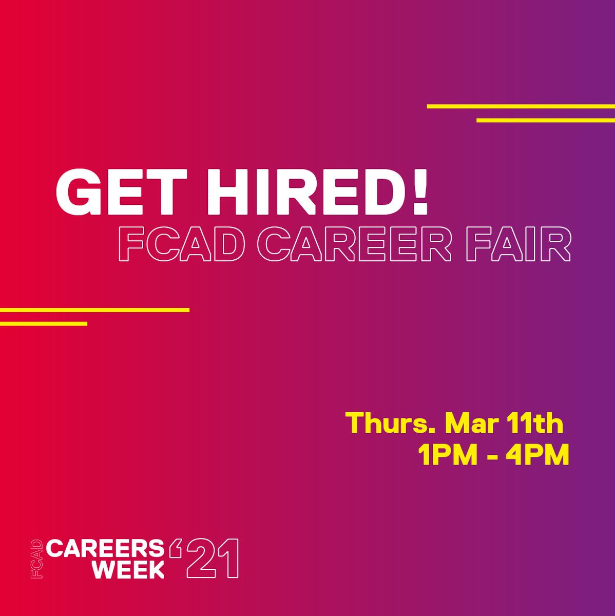 Thursday, March 11th from 1pm - 4pm 

Meet employers who are hiring in the next 6 months (internships, part-time roles, or full-time roles). Bring your up-to-date resume and a portfolio!

Register: ryersonuniversity.force.com/career/evt__Qu…