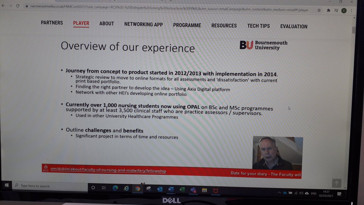 AxiaInteractive's tweet image. Enjoying the presentation by our partner Dr Ian Donaldson from @bournemouthuni to those attending the @RCSI_FacNurMid annual conference.