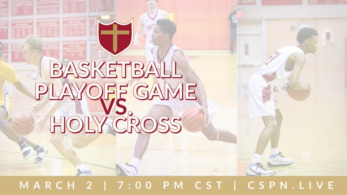 BMHSCrusaders's tweet photo. Your @BMHS_CSPN crew will be live TONIGHT for the #CrusaderBasketball playoff game against Holy Cross. Tip-off is set for 7:00 PM. #BMHSCrusaders #BEaCRUSADER 

Watch Live: https://t.co/U2wHeRVtNX https://t.co/ktgbsFrAhn
