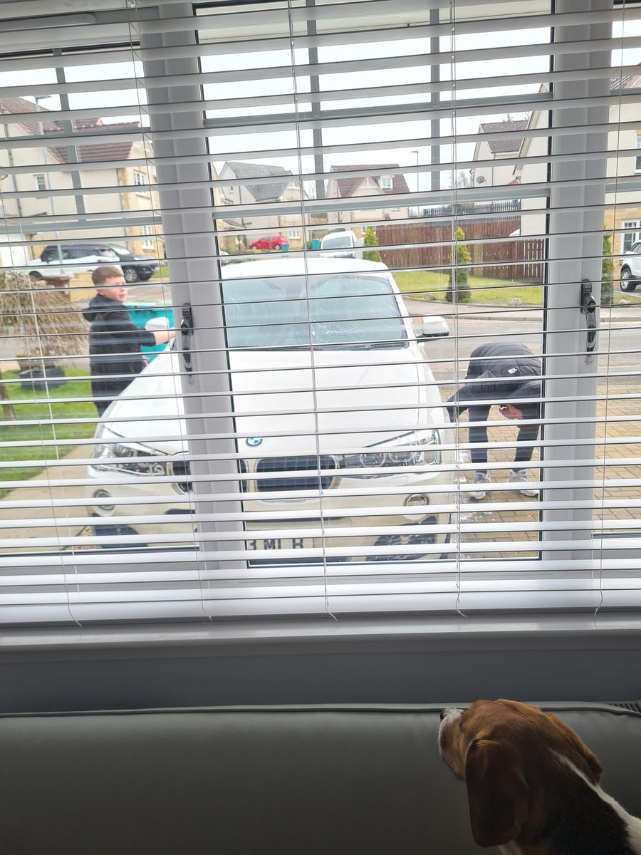 mlcoolj2's tweet photo. 2 wee guys just chapped the door asking if I want my car washed. Batter in lads. 😂 £6 bargain https://t.co/F3fVuQ0xwa
