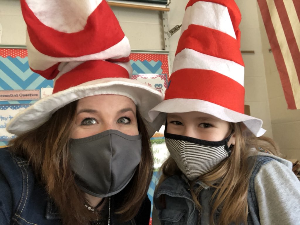 I love twinning with students! Happy birthday, Dr. Seuss! #REconnectNYCSD