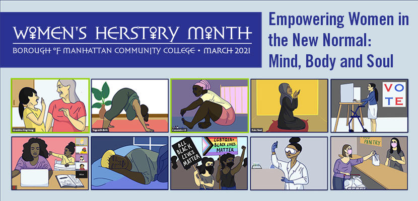 bmcc_cuny's tweet photo. Please join us in celebrating Women’s HerStory Month at BMCC. Today March 2, 2021, is the opening ceremony! 

For a complete schedule: https://t.co/yJ1d538mQo

#WomenHerstoryMonth
#StartHereGoAnywhere https://t.co/ze1BJFFjt7