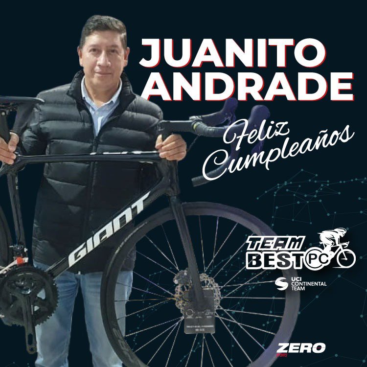 TeamBestPC's tweet photo. ¡Hoy cumple años el Gran Jefe! 🥳

Juanito, la familia del Team Best PC te desea que esta nueva vuelta al sol llegue colmada de felicidad y triunfos... FELIZ CUMPLEAÑOS 🥳🚴🏼‍♂️

#SoydelBestPC
#NadaNosDetiene https://t.co/tqKFb2bmMk