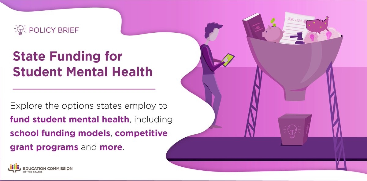 EdCommission's tweet photo. NEW POLICY BRIEF 🚨State Funding for Student Mental Health https://t.co/TETIOn275i | @ChanZuckerberg @nasponline @healthyschools @NCSMHtweets https://t.co/9SivQOyAhX