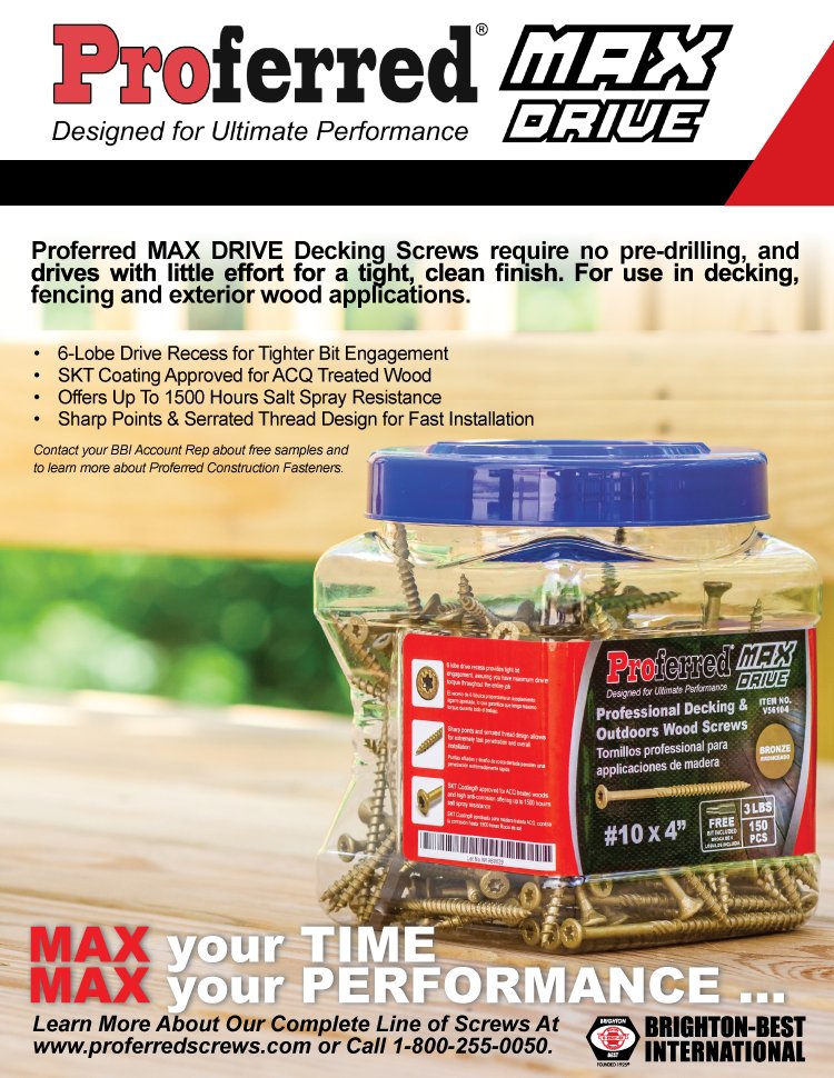 ProferredPro's tweet photo. High performance, high quality and stock to-the-MAX.
Check out our vast variety of screws at https://t.co/yF4AsG2IQ3
#Proferred #ProferredScrews #IamAPro #PreferredbyProfessionals #TheQualityYouKnow #deckscrews #screws #ProferredMax https://t.co/sAR0VJSQdw