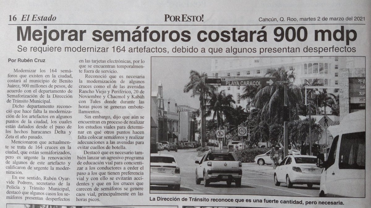 spikaus's tweet photo. Que nos expliquen por qué cuesta 5.5 mdp modernizar cada semáforo. 
 @carlosalazraki @AristeguiOnline @Milenio @brozoxmiswebs https://t.co/12WERpQk9h