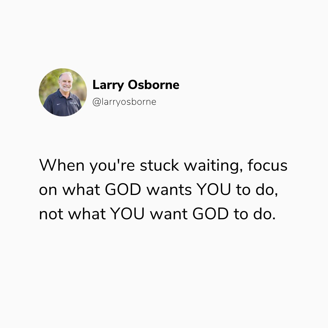 ChurchTraining's tweet image. It's hard to wait on God sometimes, but the waiting is not a waste of time, it's a vital part of the journey. If you're in a season of waiting, what's God calling you to do?