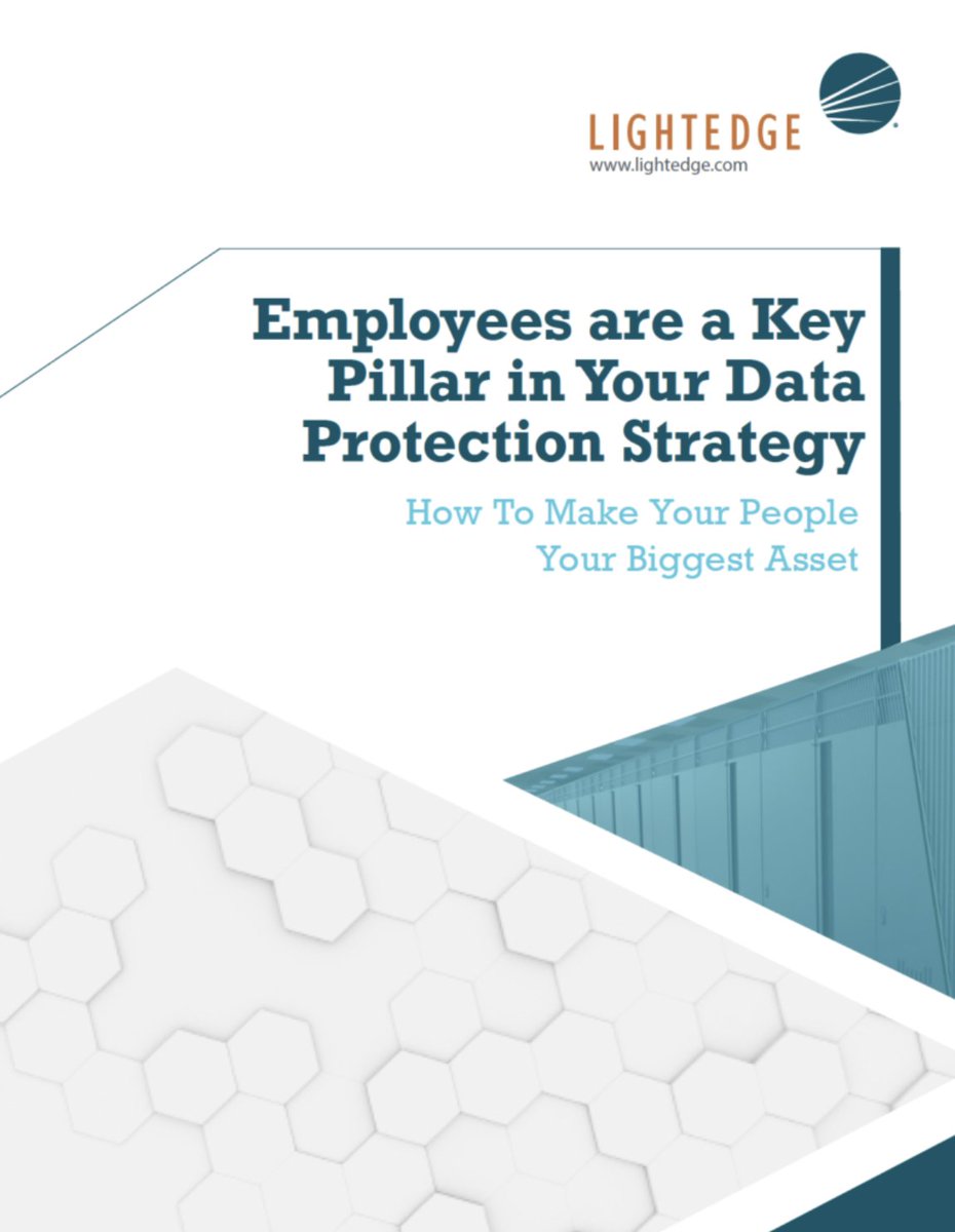 Lightedge's tweet photo. Did you know that your employees can be your biggest threat? That is why human error is one of the leading causes of data breaches. Our FREE expert guide shares everything you need to know about mitigating this risk. Download it today! #LightEdgeWhitepaper https://t.co/WOfzbztD9f https://t.co/BBrTKtqZqk