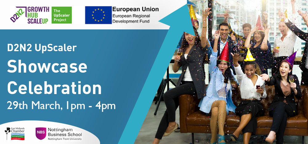 EMCCAGrowthHub's tweet photo. 🎉Join us on our D2N2 UpScaler Showcase Celebration event, 29th March 1pm – 4pm. Expect a keynote speech from David McDowell, COO at BrewDog and a showcase from our clients. 

Book here: https://t.co/dc66vwUt3L 

#D2N2UpScaler #ScaleUp #Highgrowthbusinesssupport #bestofthebest https://t.co/6DVdRHuV6O