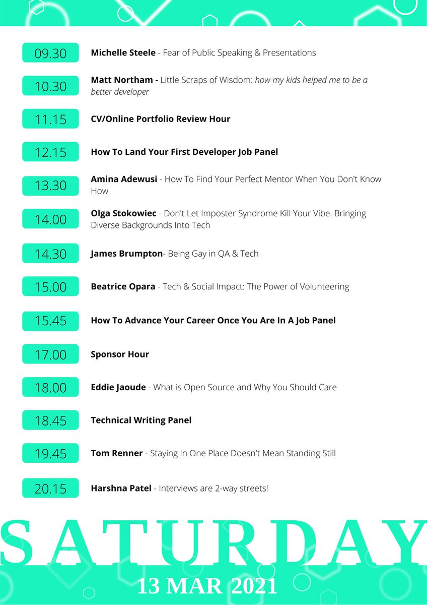 codebar's tweet image. We can't believe #codebarFestival is starting next week! AAAHHH!!!
We have 3 full days of incredible workshops, talks, panels, and demos.
🎟 hopin.com/events/codebar…