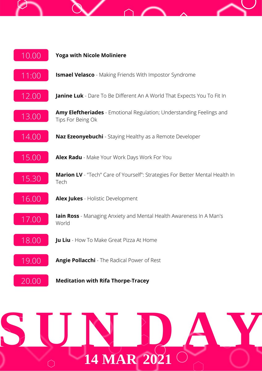 codebar's tweet image. We can't believe #codebarFestival is starting next week! AAAHHH!!!
We have 3 full days of incredible workshops, talks, panels, and demos.
🎟 hopin.com/events/codebar…