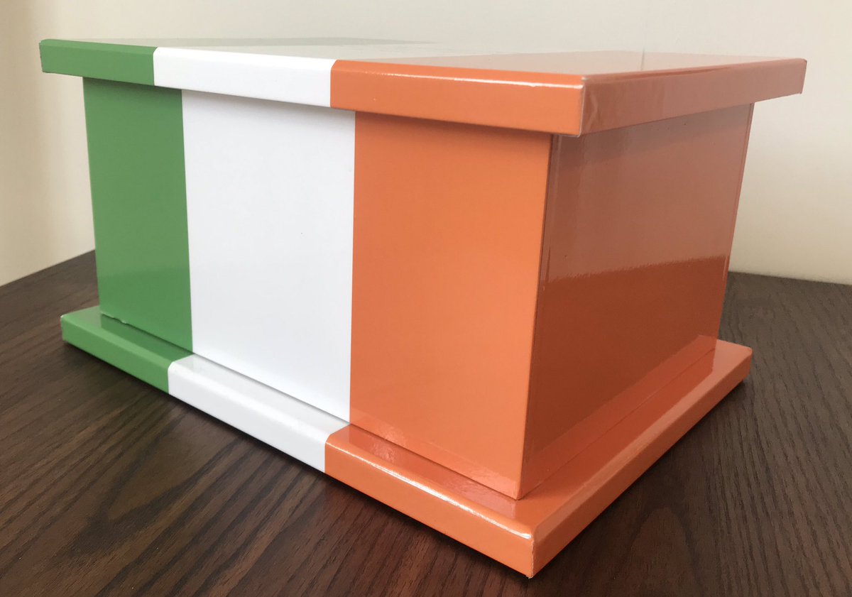 BespokeCoffins's tweet photo. A special tribute to a special person. Our vinyl wrapped ashes caskets can be personalised to provide a lovely memory of a lost relative or friend.
#colourfulcaskets #ashescaskets #casketsupplier #crematedremains #personalisedcaskets
#bespokecoffins #coffinmanufacturer #coffin https://t.co/I9QTfAzREx