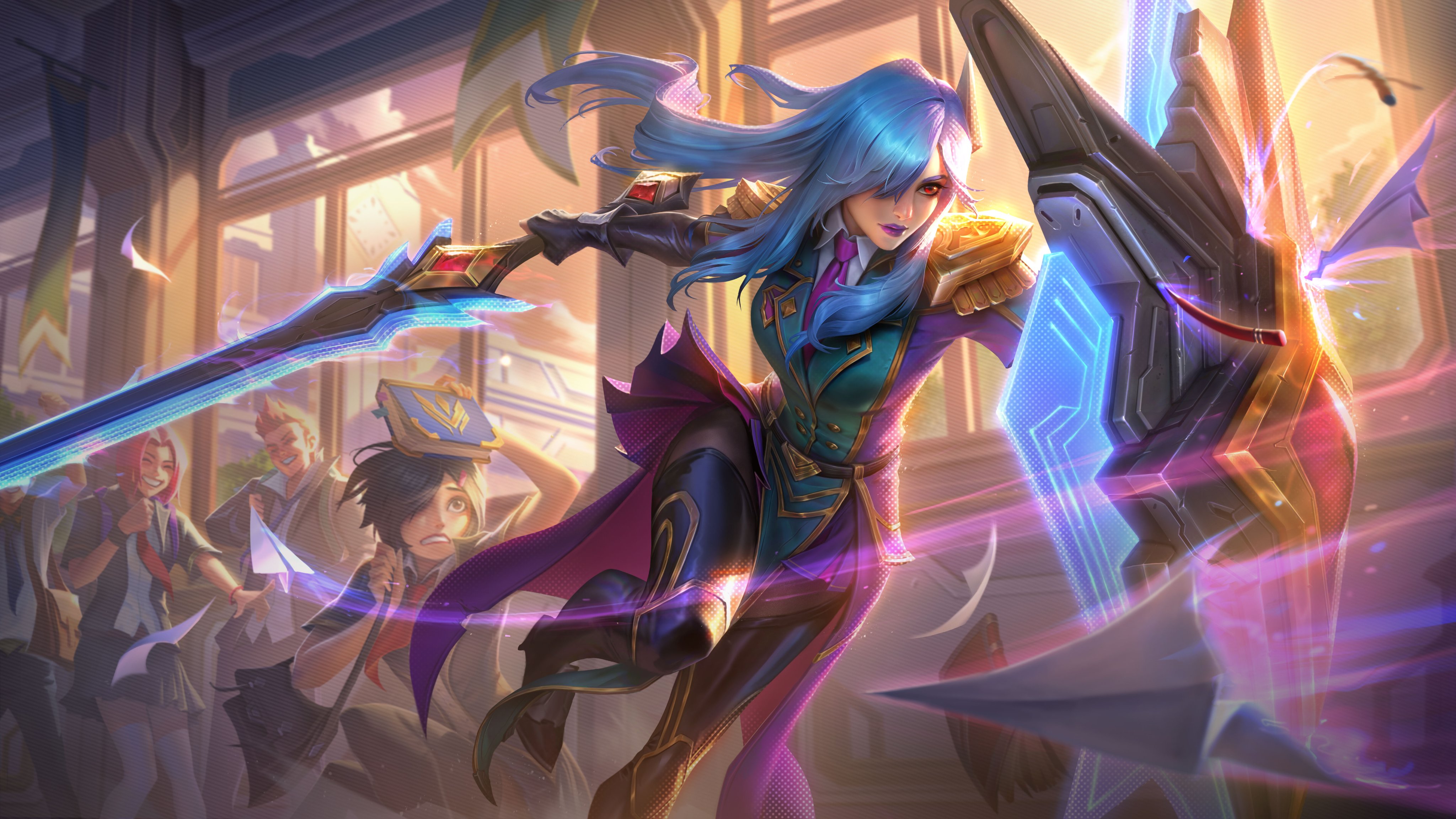 Battle Academia Leona Skin. 