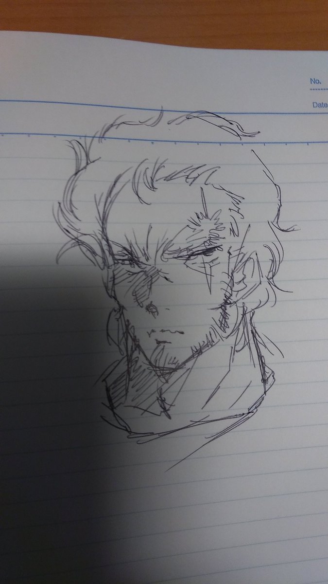 少しイケメンにして元軍人感出す方がいいかな 五月七日ヤマネコ パラ絵描きもどきの漫画