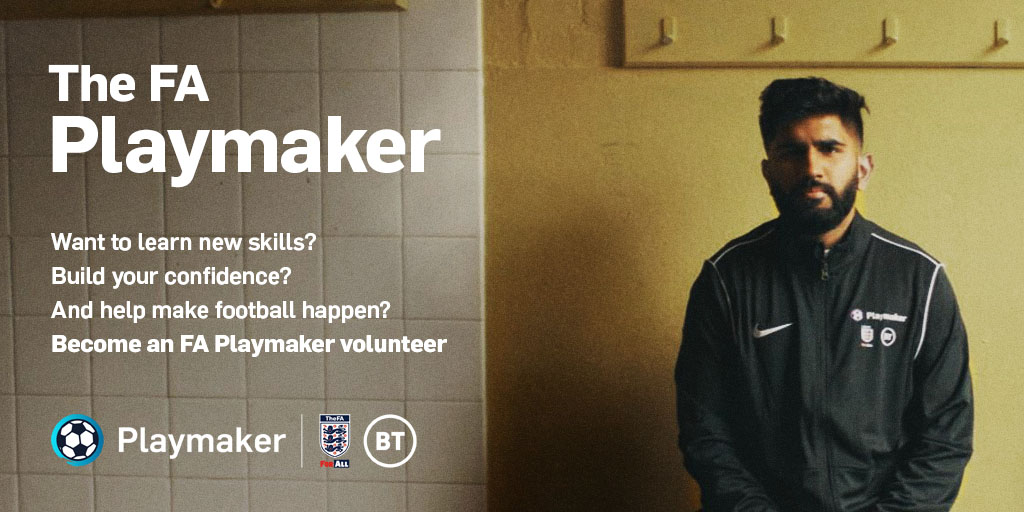 EssexCountyFA's tweet photo. #FAPlaymaker is free and open to anyone aged 14+, providing current and future volunteers in grassroots football with an entry-level course which will help them to get involved and create fun, safe and inclusive experiences: https://t.co/O7xTDvYdyc https://t.co/pvbsZj6cUE