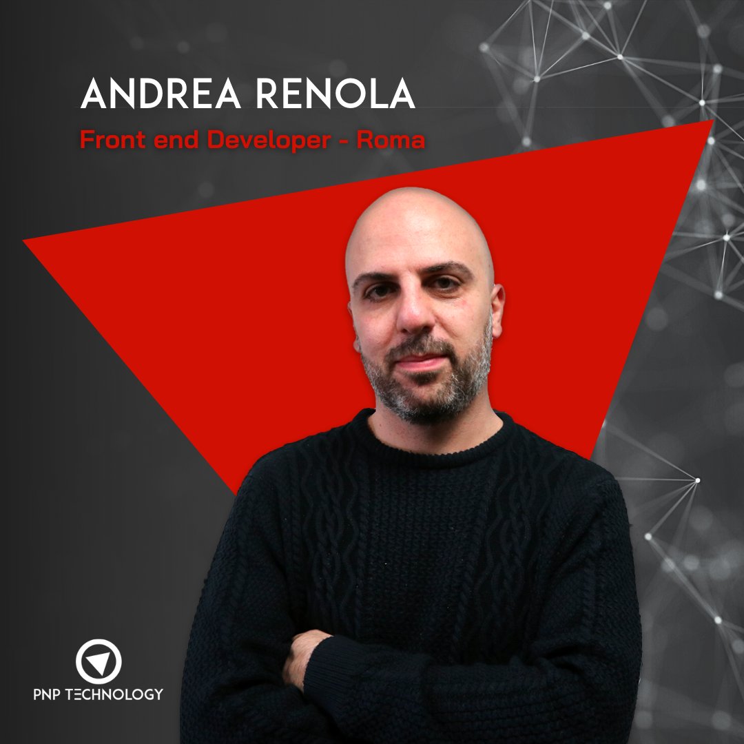 PnpTechnology's tweet image. Oggi vi presentiamo...

🔻ANDREA RENOLA 
Front End Developer 
Determinato, scrupoloso ed ironico. 
Dopo una laurea in ingegneria meccanica ed un percorso di specializzazione in FE Development è approdato in PNP con la sua grande competenza, curiosità, allegria ed intellettualità.