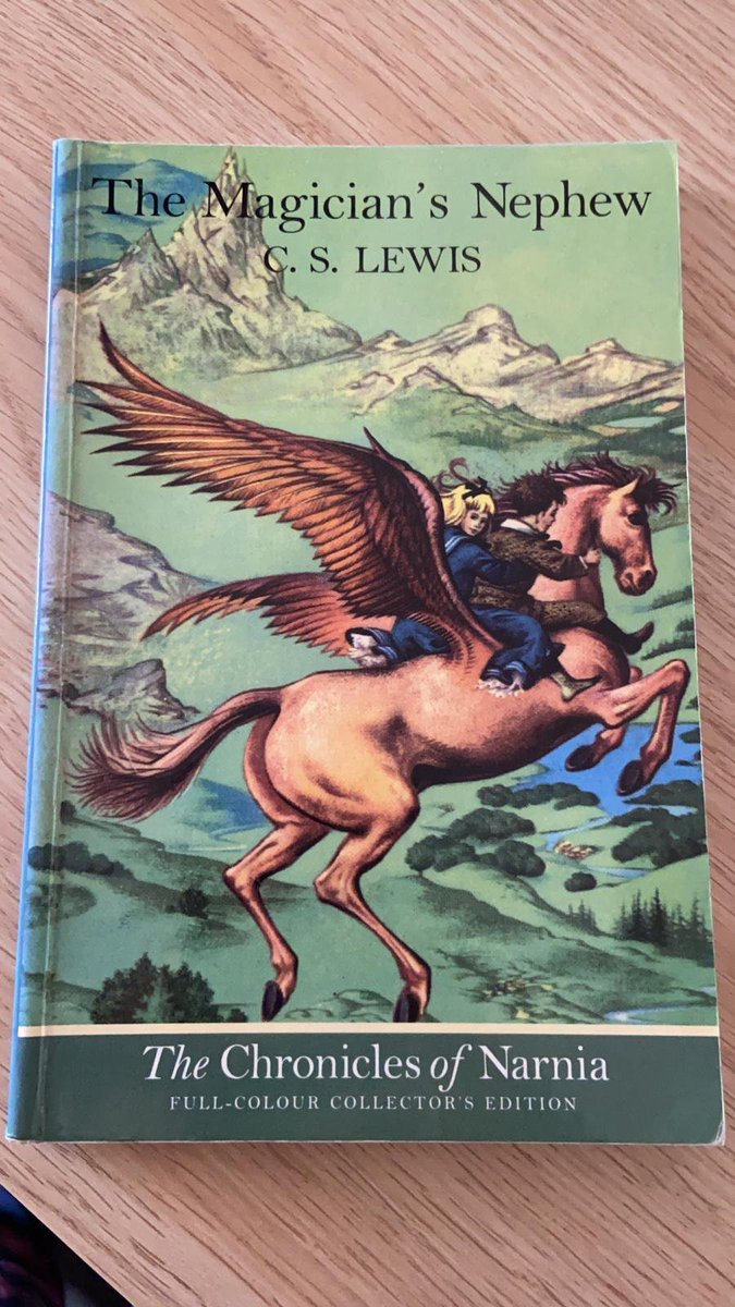MarrEnglish's tweet photo. What was the first book you remember reading? Do you still have it? Share it with us. #WorldBookDay2021 

Mrs Russell's #firstbook is The Magician's Nephew by C.S. Lewis. She still has this gorgeous copy.  
#wearemarr https://t.co/3nfSmhixiL