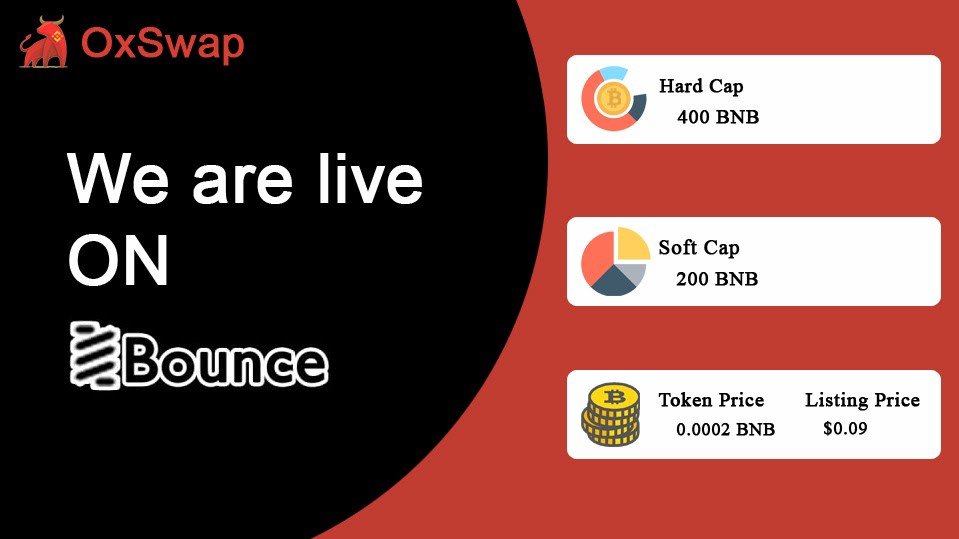 We are very excited to announce our public token sale and distribution of OxSwap (OXT) tokens on the Bounce Finance platform is now live!

Bounce: app.bounce.finance/fixed-swap/2928
Read more: oxswap2021.medium.com/oxswap-live-to…

#OXT #OxSwap