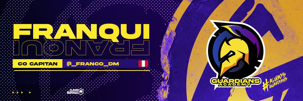 CR | PRESENTACIÓN 👥

Se une a nuestras filas y viene a dejarlo todo como Co-Capitán oficial del equipo,  Desde Perú  .. 🇵🇪

¡Tenemos el honor de presentar a <a href="/_Franco_Dm/">Franco_CR</a> !

#AlwaysGuardians 🔥