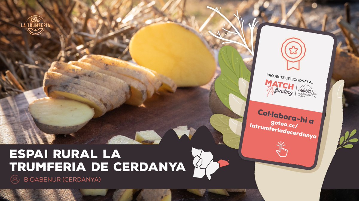 Arrenca la campanya de l’Espai Rural La Trumferia de Cerdanya! Podeu visitar goteo.cc/latrumferiadec… i fer una ullada al projecte! Voleu formar-ne part amb nosaltres? 
<a href="/Latrumferia_cat/">latrumferia.cat</a> <a href="/goteofunding/">𝗚𝗼𝘁𝗲𝗼</a>  <a href="/ArrelatAPiA/">Arrelat Alt Pirineu i Aran</a>