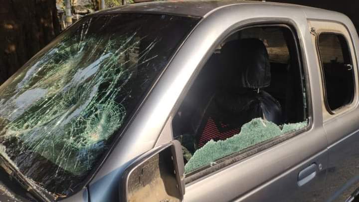 FebCoup's tweet photo. Myanmar Military and Police are the real Terrorists.

They destroyed motor vehicles along the street for no reason. 

#WhatsHappeningInMyanmar
#Mar2Coup
#AgainstMyanmarMilitaryCoup https://t.co/mz8dppEMGn