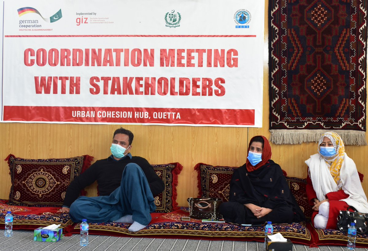 WESSPk's tweet photo. We would like to extend our gratitude to @UNHCRPakistan and its' implementing partners (@TaraqeeOfficial, @MercyCorps, IDO, @CYAAD_Pk for joining us in Quarterly Coordination Meeting with Stakeholders at #UrbanCohesionHub, funded by #GIZPakistan https://t.co/KM1y6GM6Jh