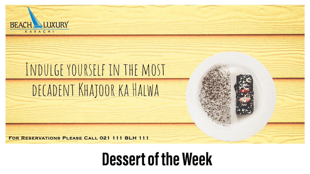 Beach_Luxury's tweet photo. If you have a sweet tooth, you’re in serious trouble!! This halwa is FINGER LICKIN’ GOOD!! Come on down to Beach Luxury for a taste this week!
#BeachLuxuryKhi #dessertoftheweek #cheatday #halwalove #fingerlickingood https://t.co/iFs0xmzRIt