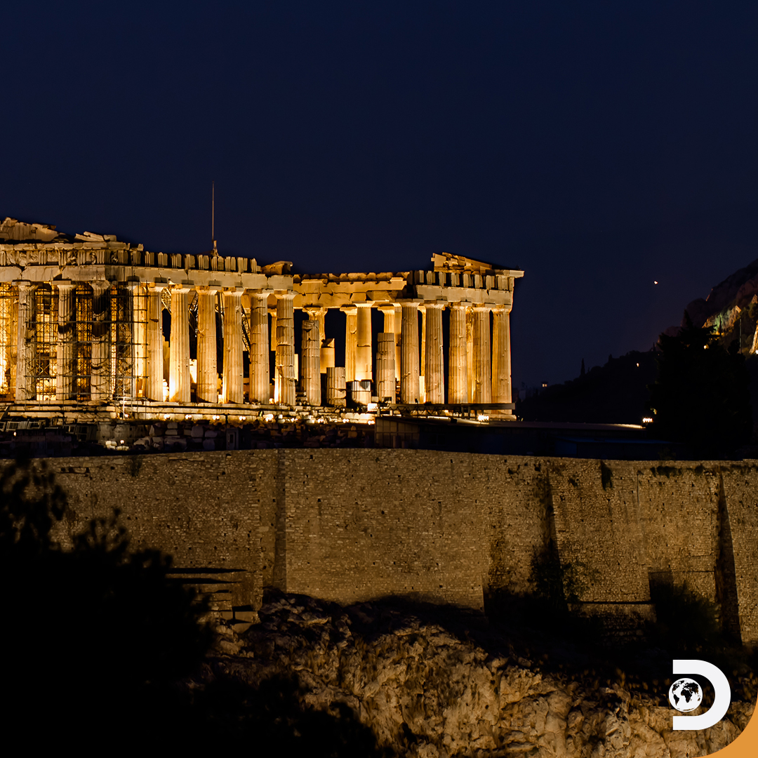 DiscoveryIN's tweet photo. Built between 447 and 432 BCE, this glorious temple on the Acropolis of Athens is dedicated to the goddess Athena. The temple was in use for more than a thousand years and still dominates the modern city of Athens today.
Can you guess its name?
#DiscoveryQuiz
.
#discoverychannel https://t.co/WNnpO7Xvfg