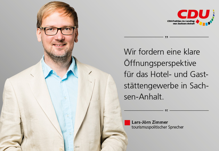 CDU-Fraktion LSA (@cdufraktion_lsa) on Twitter photo Wir fordern eine klare #Öffnungsperspektive für Hotel- und #Gastgewerbe.
"Die Branche hat viel Geld in eigene Hygienekonzepte gesteckt, die jetzt zum Tragen kommen müssen", sagt unser tourismuspolitischer Sprecher Lars-Jörn Zimmer.
PM: bit.ly/3sDGlrm
<a href="/dehoga_st/">DEHOGA Sachsen-Anhalt e.V.</a> #ltlsa Wir fordern eine klare #Öffnungsperspektive für Hotel- und #Gastgewerbe.
"Die Branche hat viel Geld in eigene Hygienekonzepte gesteckt, die jetzt zum Tragen kommen müssen", sagt unser tourismuspolitischer Sprecher Lars-Jörn Zimmer.
PM: bit.ly/3sDGlrm
<a href="/dehoga_st/">DEHOGA Sachsen-Anhalt e.V.</a> #ltlsa