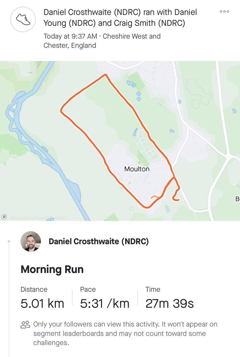 cotty_2k's tweet photo. 5K to start the day with some of the NDRC lads @CSmith63 and @daniel_young89 🏃🏻♂️🏃🏻🏃🏻♂️
Just passed 500K for the year with that one as well 👍🏻
#runchat #ukrunchat #running #NDRC #runwithamate #runstreak #Run56 https://t.co/f5UnEvIBEn