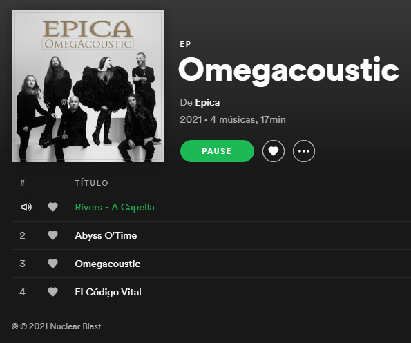 Epica Wmegacoustic The Second Disk Of Our New Album Is Also Available On You Favorite Streaming Platform Check It Out On T Co Cypuslny48 Let Us Know What You Think Of It