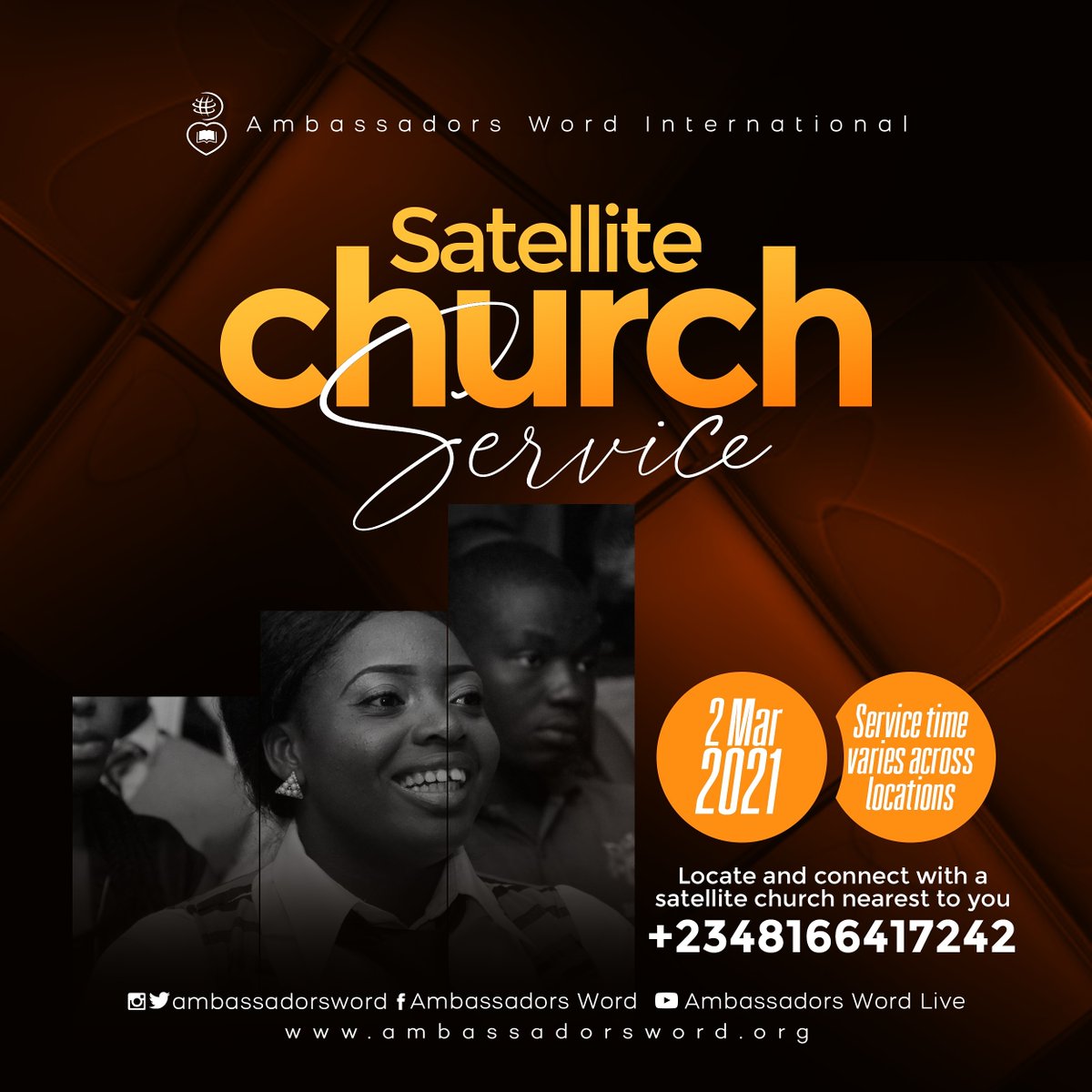 ambassadorsword's tweet image. Join us for an impactful time of fellowship with God&apos;s Word this evening, as we gather as a spiritual family at our different Satellite Churches. 

To know more about the Satellite Location closest to you, send a DM. 

#SatelliteService #TheCellStructure 
#PDfied 
#ReadyPartners