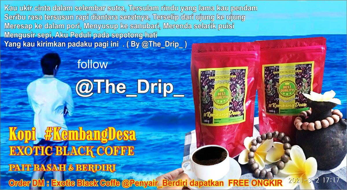 Penyair_Berdiri's tweet image. 🎁 GA Lur 🎁

🎊 2 pouch kopi + 1 Gelang Sakti
anti suspend tuk 1 orang

🎊 30 K tuk 3 orang

follow @The_Drip_

SS bukti follow
Tag Teman Ya Biar Ramai

Like n Rituit 

End 48 jam dari sekarang

Gassken 🤘 ♥️🇲🇨
