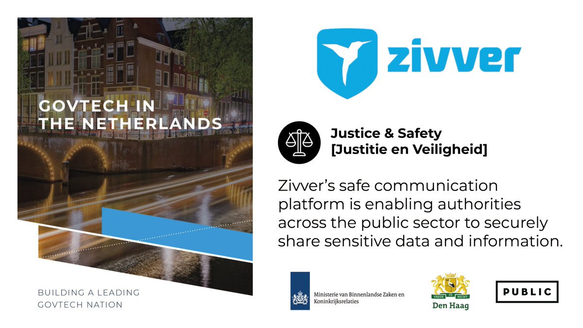 PUBLIC_Team's tweet photo. GovTech in the Netherlands π³π±
In the lead up to our report launch on the 11th March, weβre going to be profiling 10 of the leading Dutch startups in the report. Starting with Zivver @Zivver_NL π #GovTechNL
Sign up for the launch here β‘οΈ https://t.co/fXcMPvf3iZ https://t.co/PwgnEdesrG