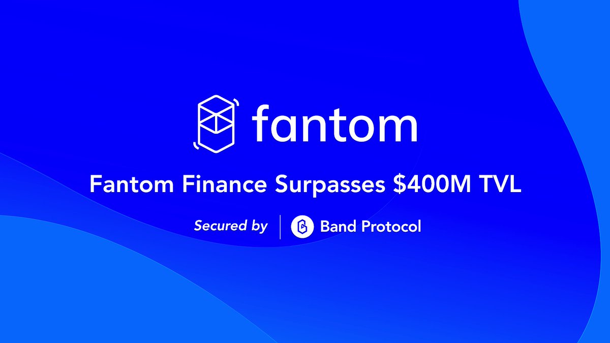 SonicLabs's tweet photo. Fantom Finance has surpassed $434M TVL through liquid staking, synthetic assets and fMint secured by @BandProtocol!
With lending, further support for new synthetic assets and price feed support from $BAND - we are excited to take Fantom to new heights. https://t.co/PywMJT6DE5