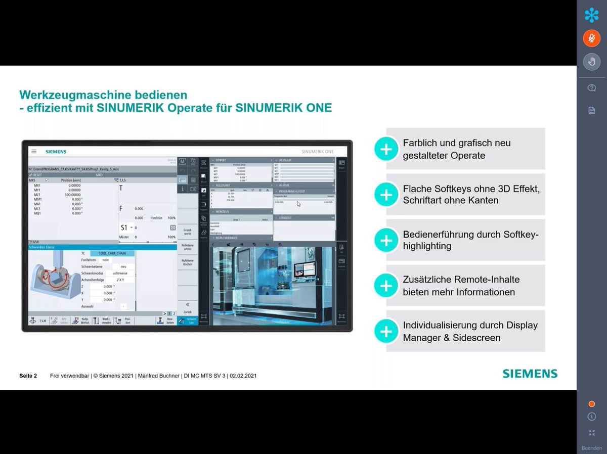 METAVonline's tweet photo. Die METAV Web-Sessions sind in vollem Gange: @siemensindustry rückte mit der #SinumerikOne ein Highlight in den Fokus. Was es noch zu sehen gibt? Unter https://t.co/DeS6HpRgxl erfahren Sie mehr und sichern sich Ihr kostenfreies Ticket! https://t.co/OiFpQQMcnf