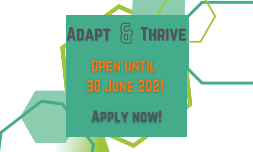 SocEntScot's tweet photo. 📢 Applications to Adapt &amp; Thrive have been extended to June 2021 to continue to support #socialenterprises through the shift from lockdown to recovery. Apply for #funding up to £75k + wraparound business support. Learn more on @scvotweet's website → 
https://t.co/PtrdHEjfni https://t.co/kxqGoye35s