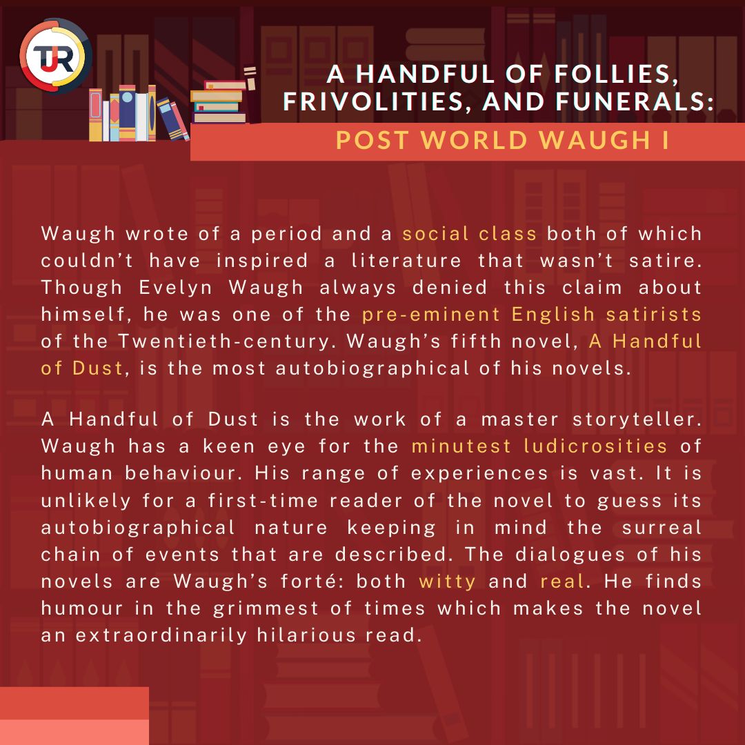 TheJamiaReview's tweet photo. Follow the link below to read the review of A Handful of Dust!
https://t.co/Zq6SdbL2J1
.
.
#reading #evelynwaugh #novelist #social #ludicrosities #autobigraphy #BookReview #racists #NativeAmerican #Indian #moor #Contemporary https://t.co/aRu1NrYKgX