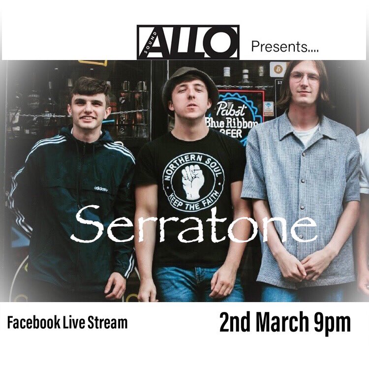 ‼️Tonight at 9pm‼️

<a href="/serratoneband/">Serratone</a> Live from ALLO SOUND 🔥

Link will be posted at 8.50pm