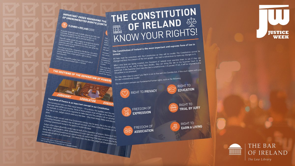 Day 2 of #JusticeWeek2021 - we're focusing on Fundamental Rights.
How well do you know The Constitution?
Why not take a look at our useful overview below:
https://t.co/JpcHYVZ6VG https://t.co/PbjyvzYvdo