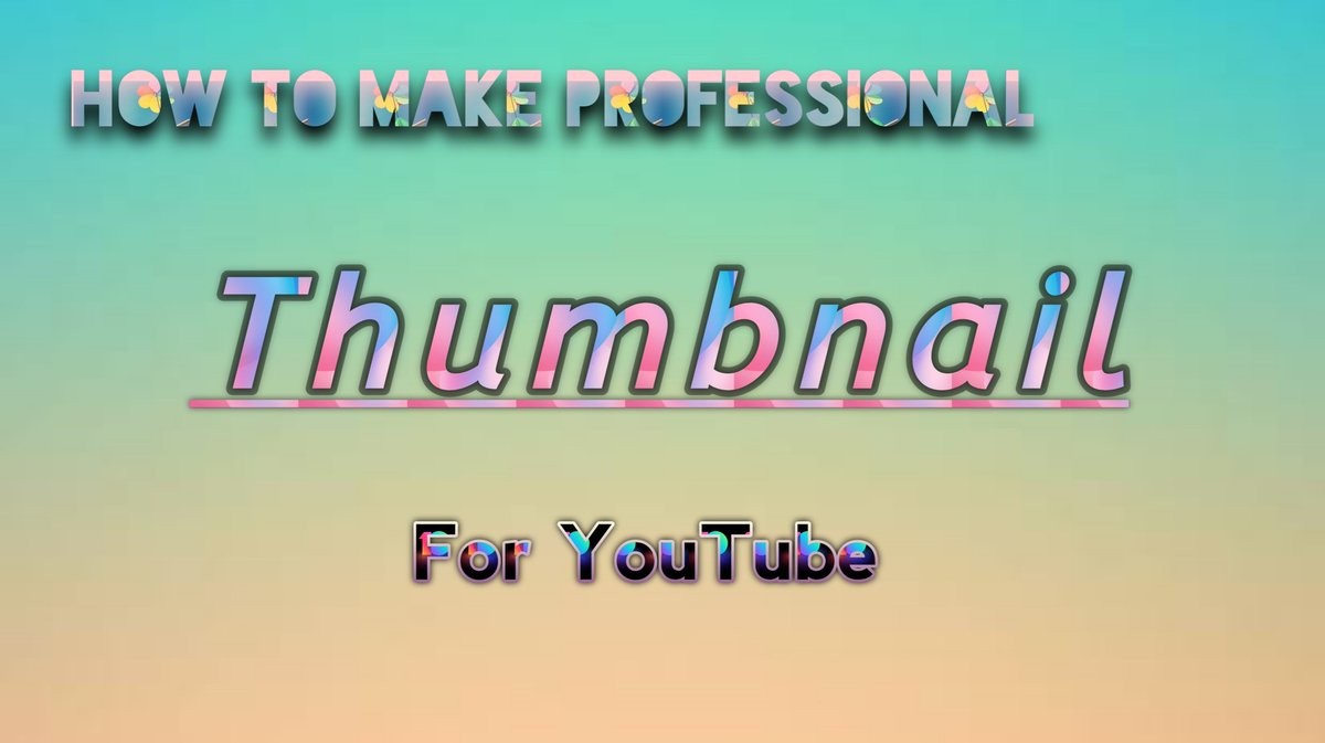 BetterTech6's tweet image. Simple &amp;amp; Professional Thumbnail Make In 5 Minute
youtu.be/D-M9XQL_Wak