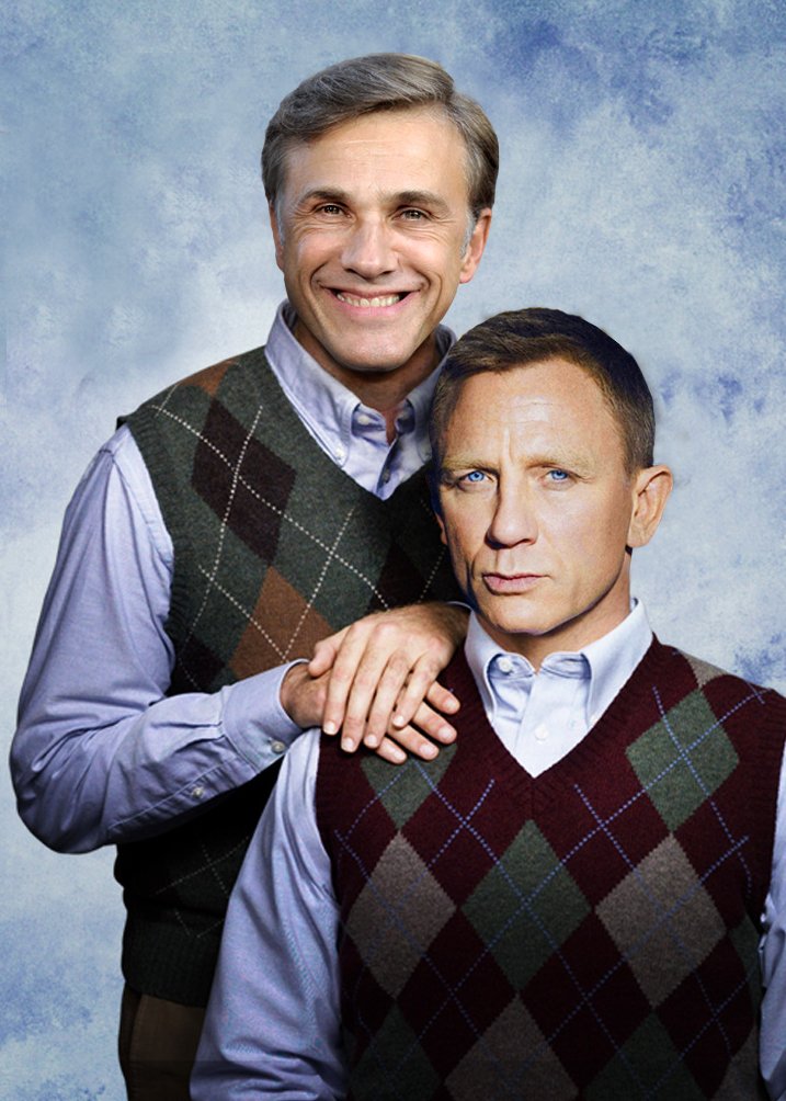 Happy Birthday to Daniel Craig. Here he is sharing a joke with his step-brother Christoph. 